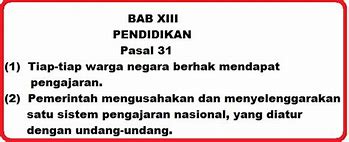 Pasal 31 Ayat 1 Perwujudan Adalah